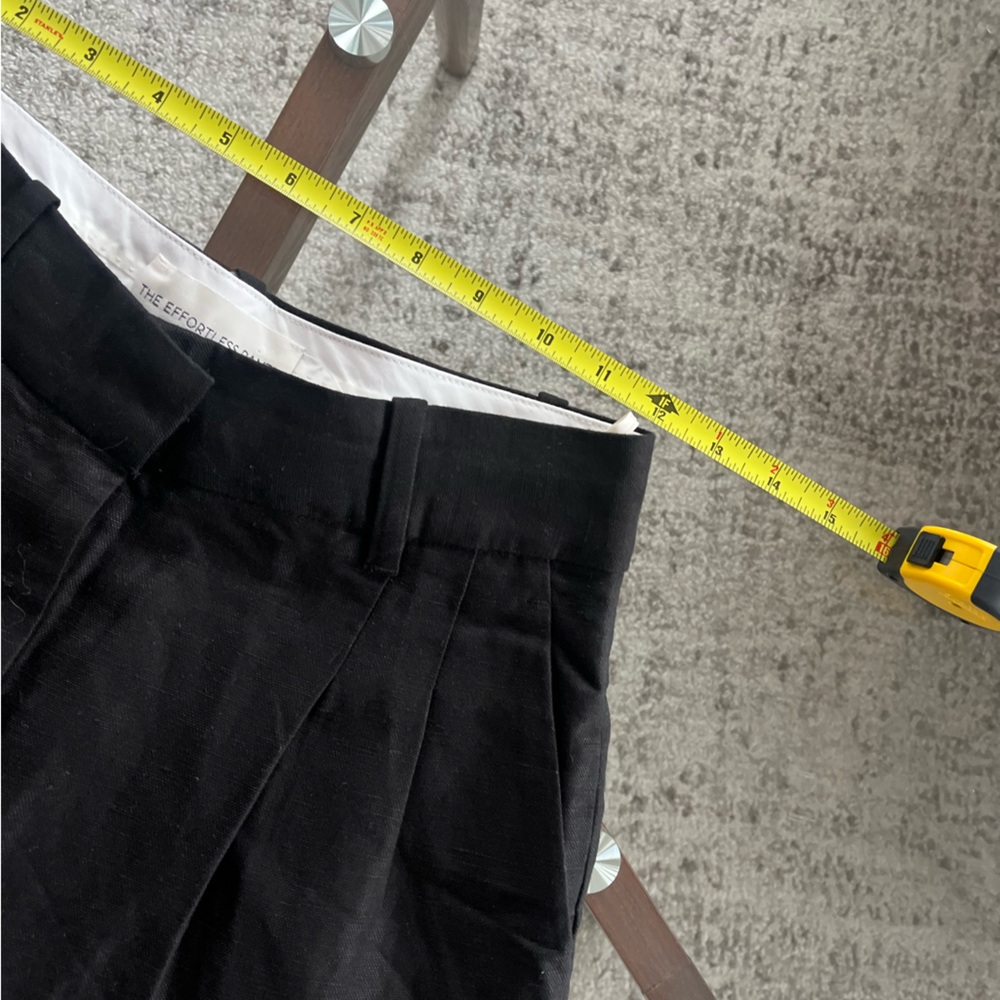 Aritzia Wilfred The Effortless Pant™ Linen Black High-Waisted Wide-leg Size 2 - Picture 11 of 16